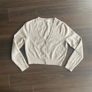 Aritzia Babaton cashmere crop cardigan